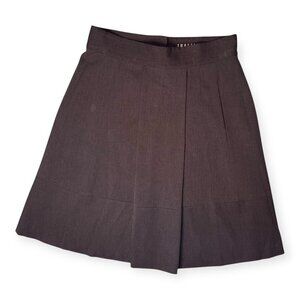 High Waist Pleated A Line Skirt Medium